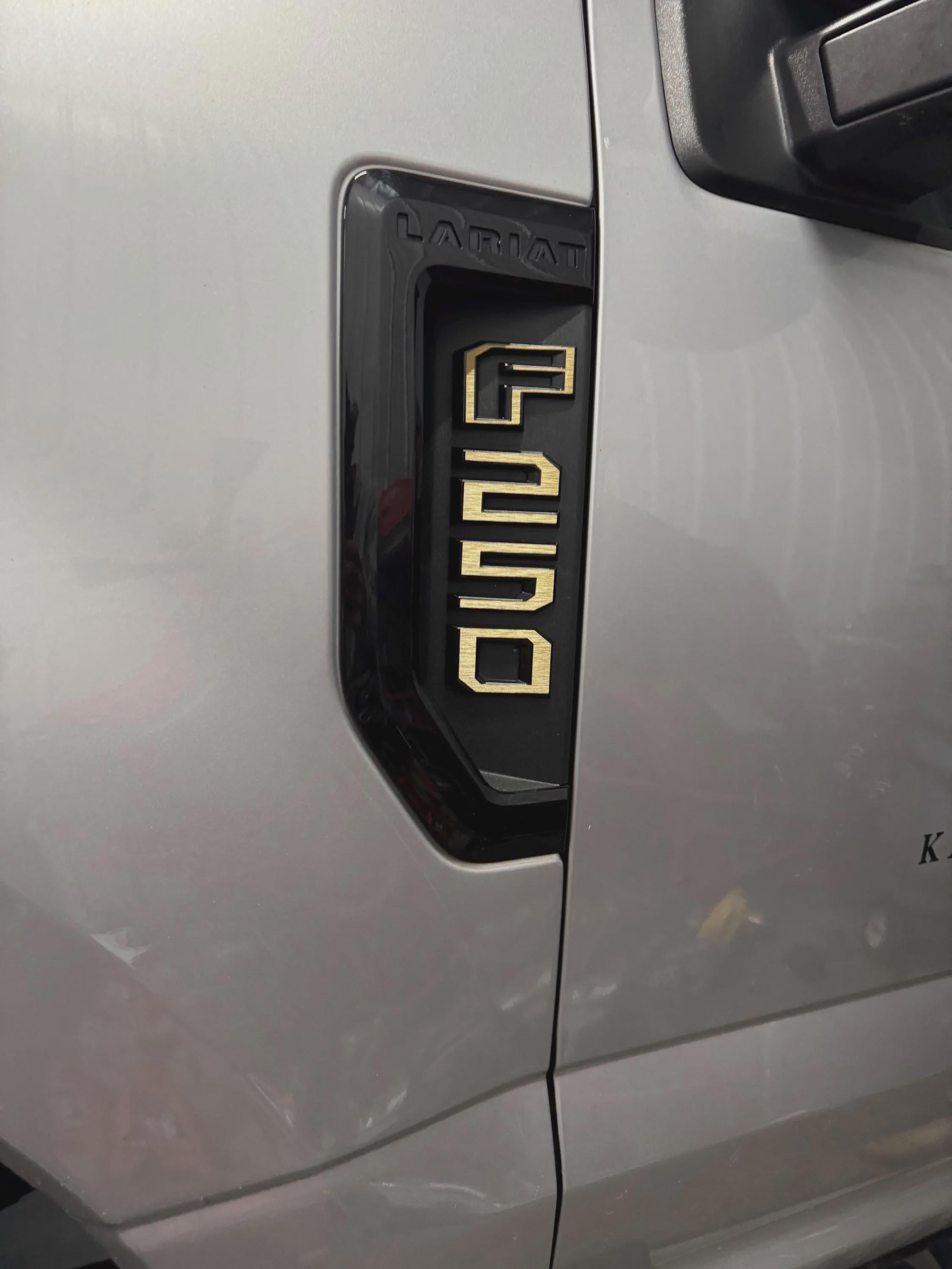 LEFT & RIGHT 2017-2019 F-250 Emblem Overlay