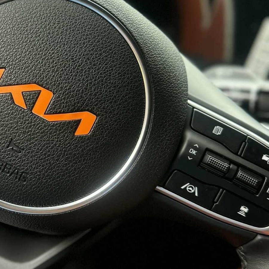 Offset Steering Wheel Logo Overlay